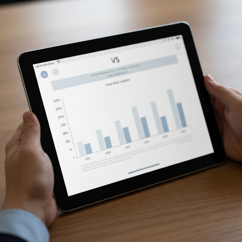 A comparison table on a tablet screen showing different unclogging methods cost versus effectiveness