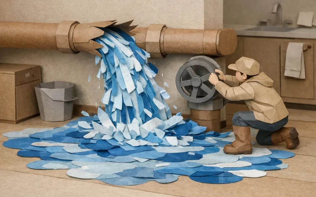 Inondation rupture canalisation, que faire en urgence