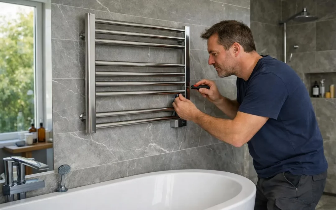 Installation sèche serviette électrique réussie en 5 étapes