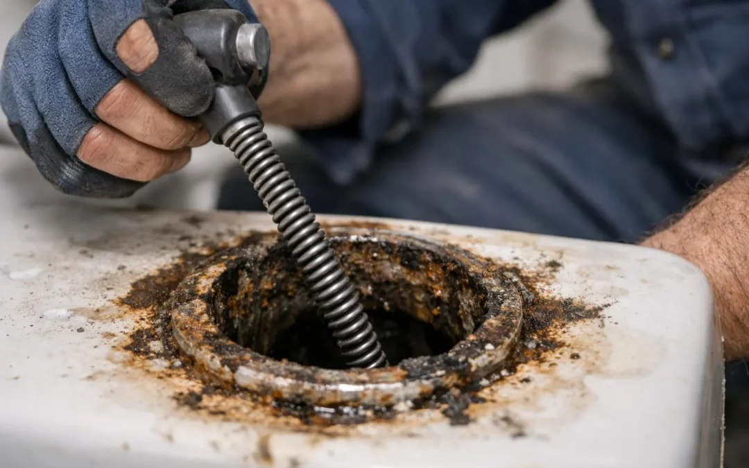 Déboucher une canalisation avec un déboucheur à ressort
